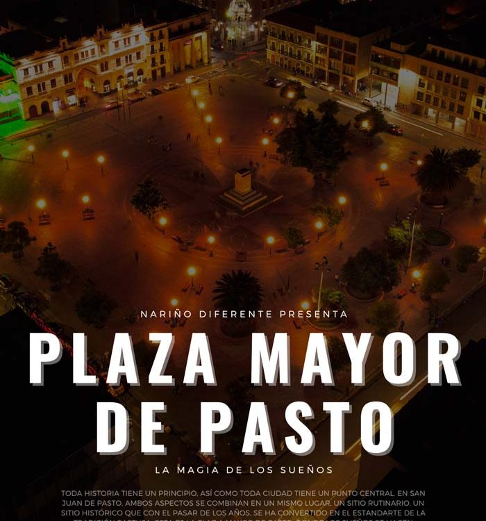 Poster plaza mayor de Pasto